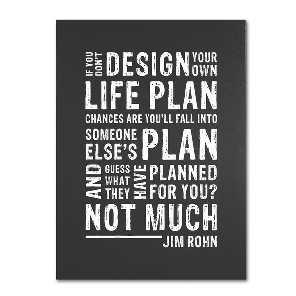 Trademark Fine Art Megan Romo 'Design Your Own Life' Canvas Art, 26x32 MR0147-C2632GG